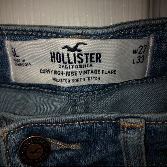 Hollis tee jeans, flare, size 27/33 blue - Picture 4 of 4